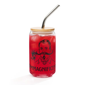 A Mmmagnificent Can-shaped glass