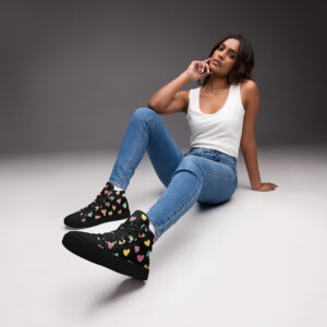 Li'l Sweetheart high top canvas shoes
