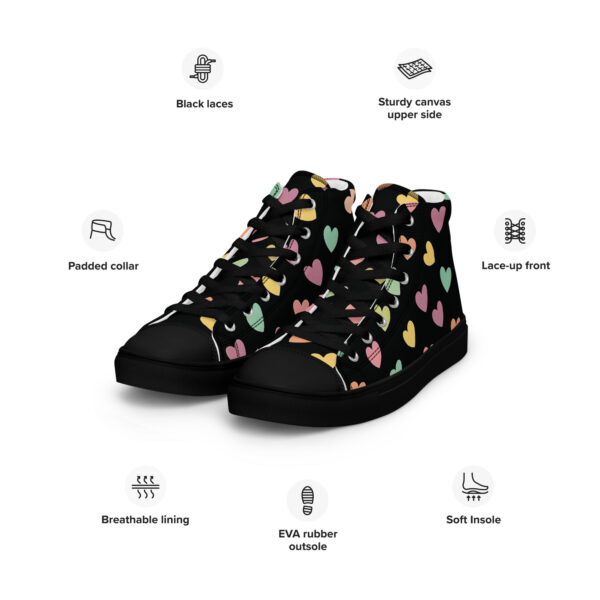 Li'l Sweetheart high top canvas shoes - Image 3
